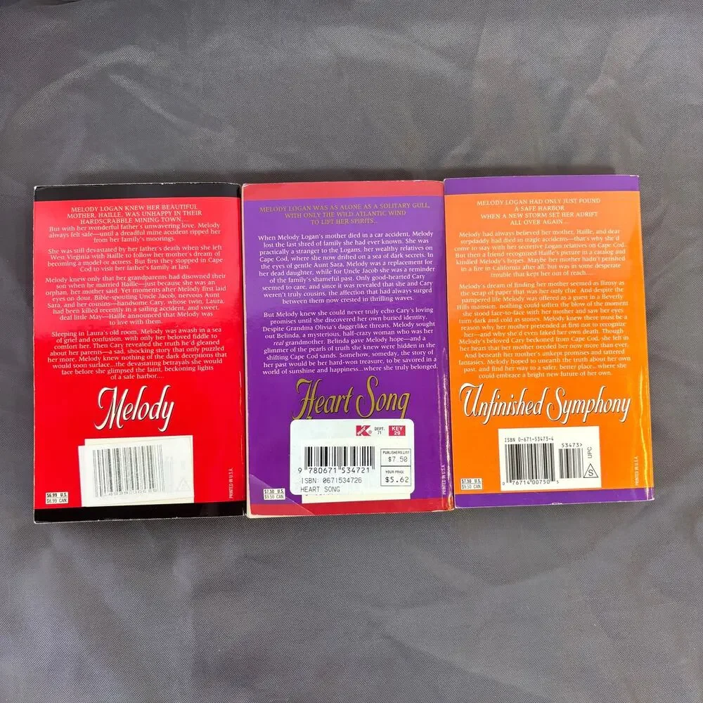 VC Andrews Melody Logan Family Series Keyhole Covers Paperback Books 1 Thru 3